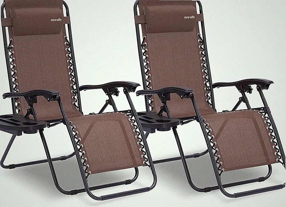 SereneLife SLZGHBRW22 Zero Gravity Chair